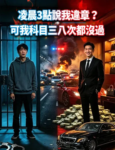 凌晨3點說我違章？可我科目三八次都沒過