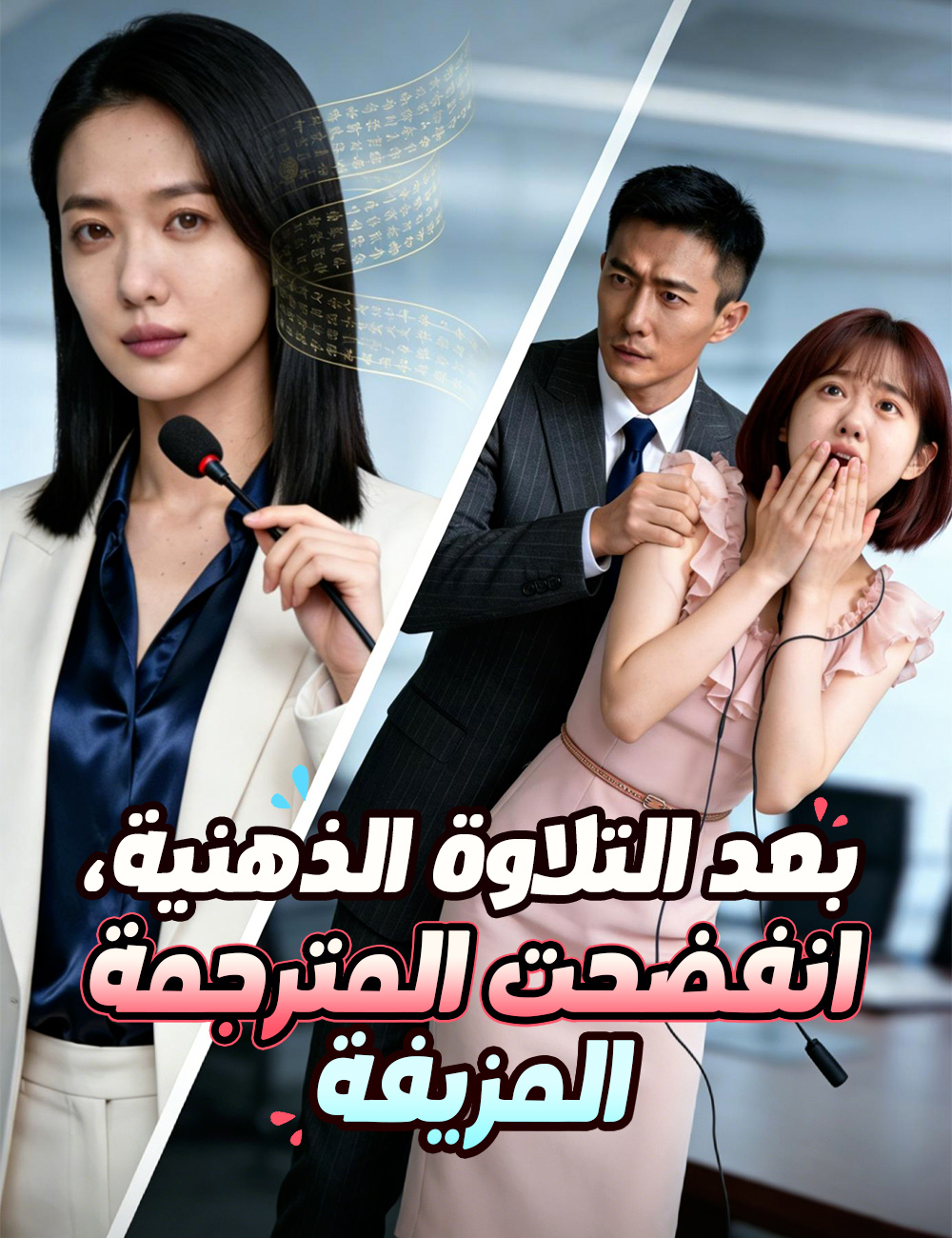 بعد التلاوة الذهنية، انفضحت المترجمة المزيفة (دبلجة)